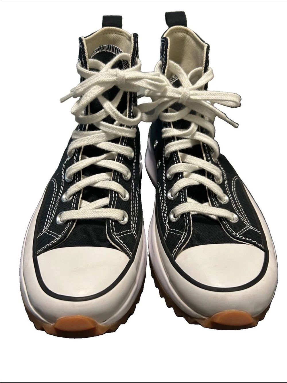 Converse Platform High-Top Sneakers - Black/White w9 m7.5 unisex - Picture 2 of 5